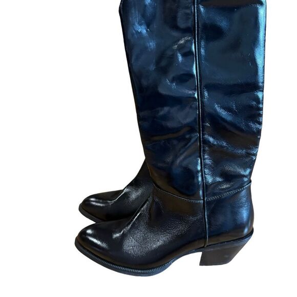 Revolve Jeffrey Campbell Blade 2 Western Cowboy Boot in Black - Picture 3 of 9